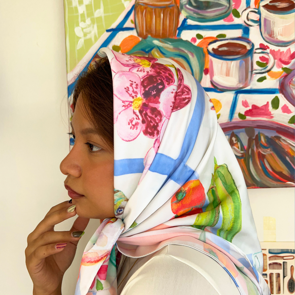 "Almusal" Silk Scarf PRE-ORDER
